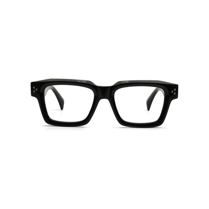 Dorian MA150 C1 black chunky square eyeglasses front view