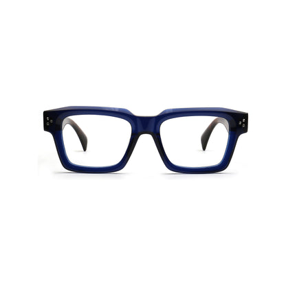 Dorian MA150 C2 navy blue square acetate eyeglasses front view