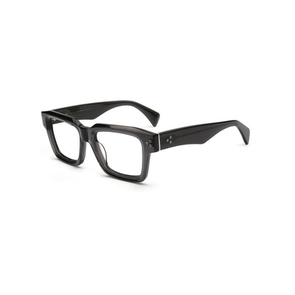 Dorian MA150 C3 smoke gray acetate eyeglasses angled view
