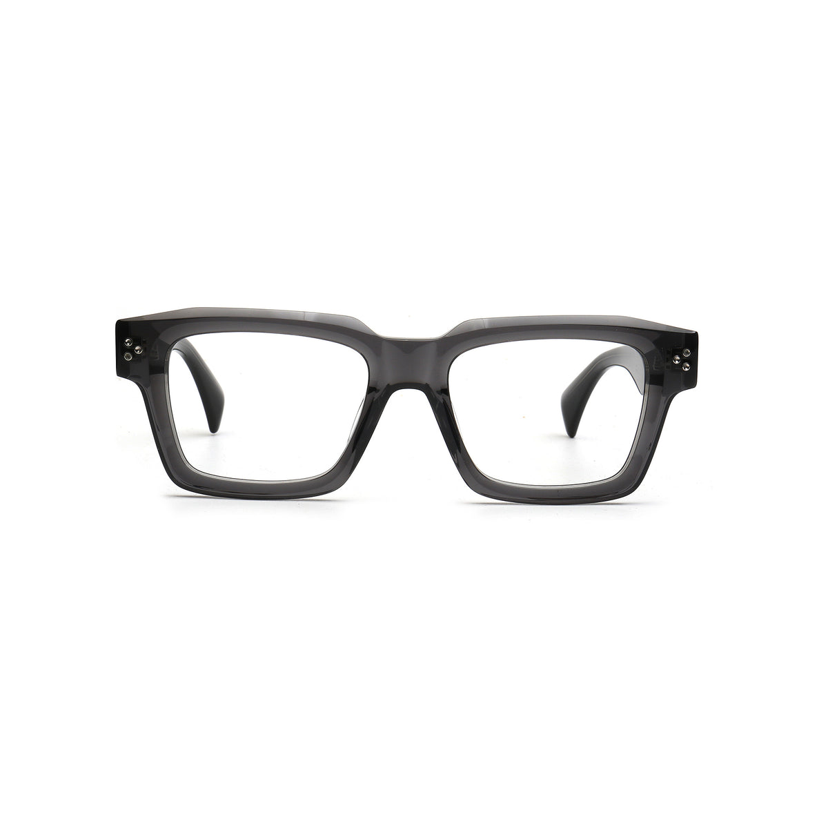 Dorian MA150 C3 smoke gray square eyeglasses front view