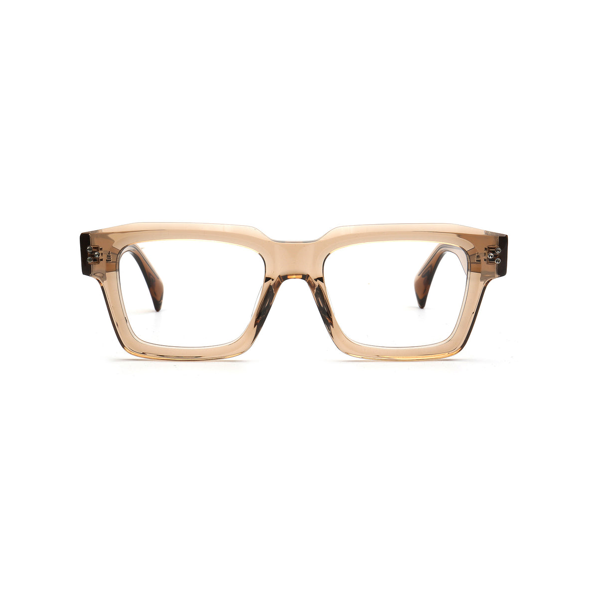Dorian MA150 C4 transparent champagne eyeglasses front view