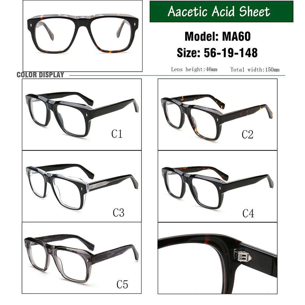 William | 80s Square Oversize Eyewear Frames