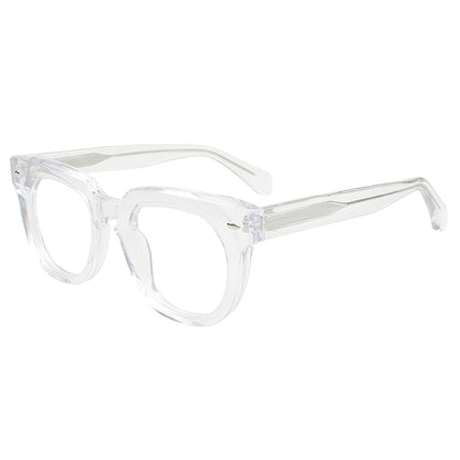 Marlow MA67 clear acetate eyeglass frames angled view