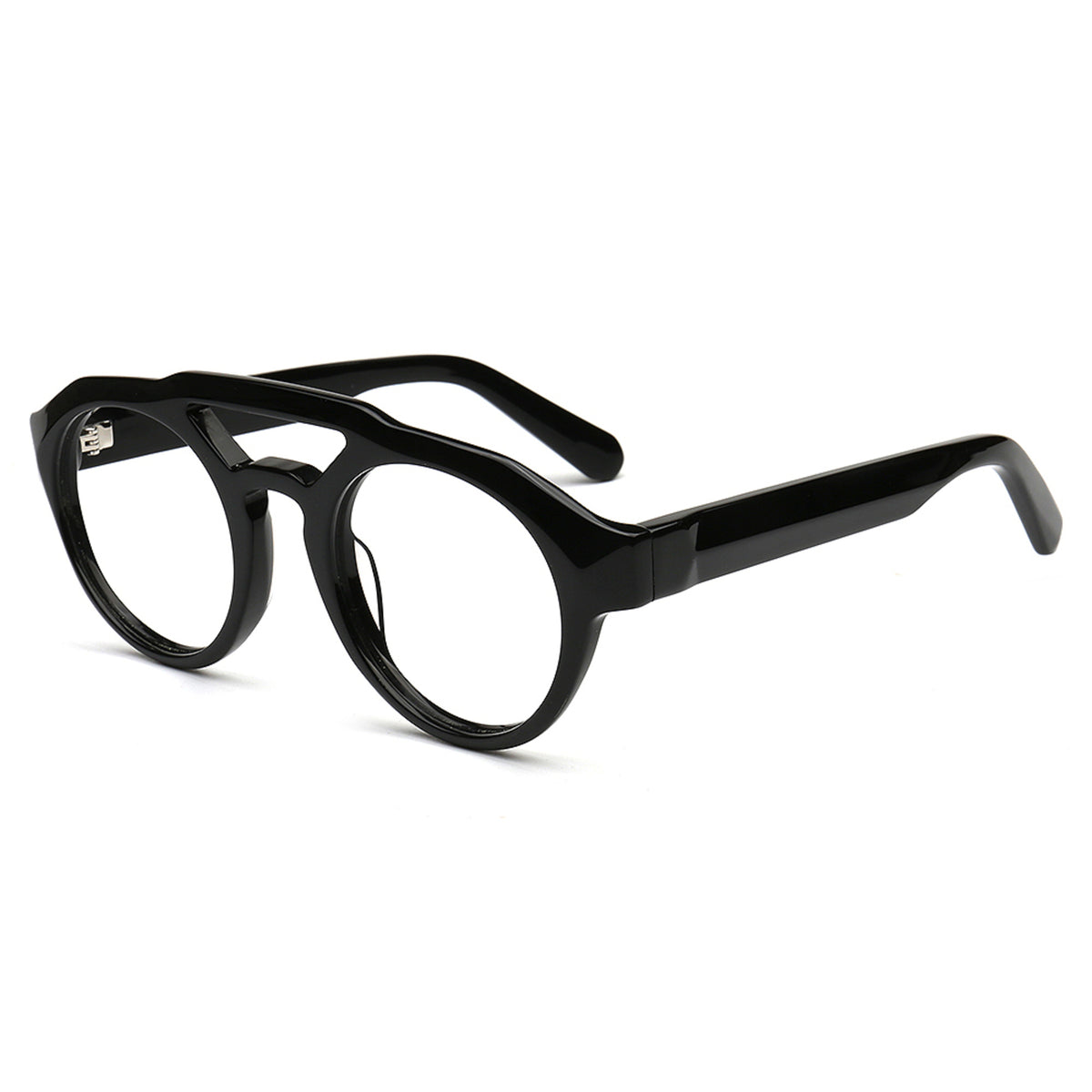MA92 C1 black acetate eyeglasses angle