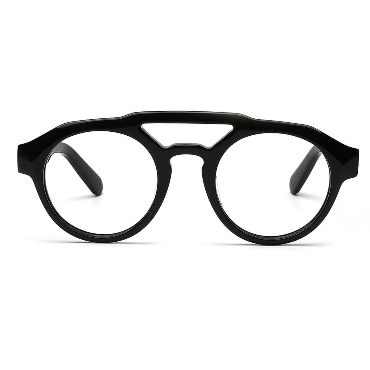 MA92 C1 black acetate eyeglasses front