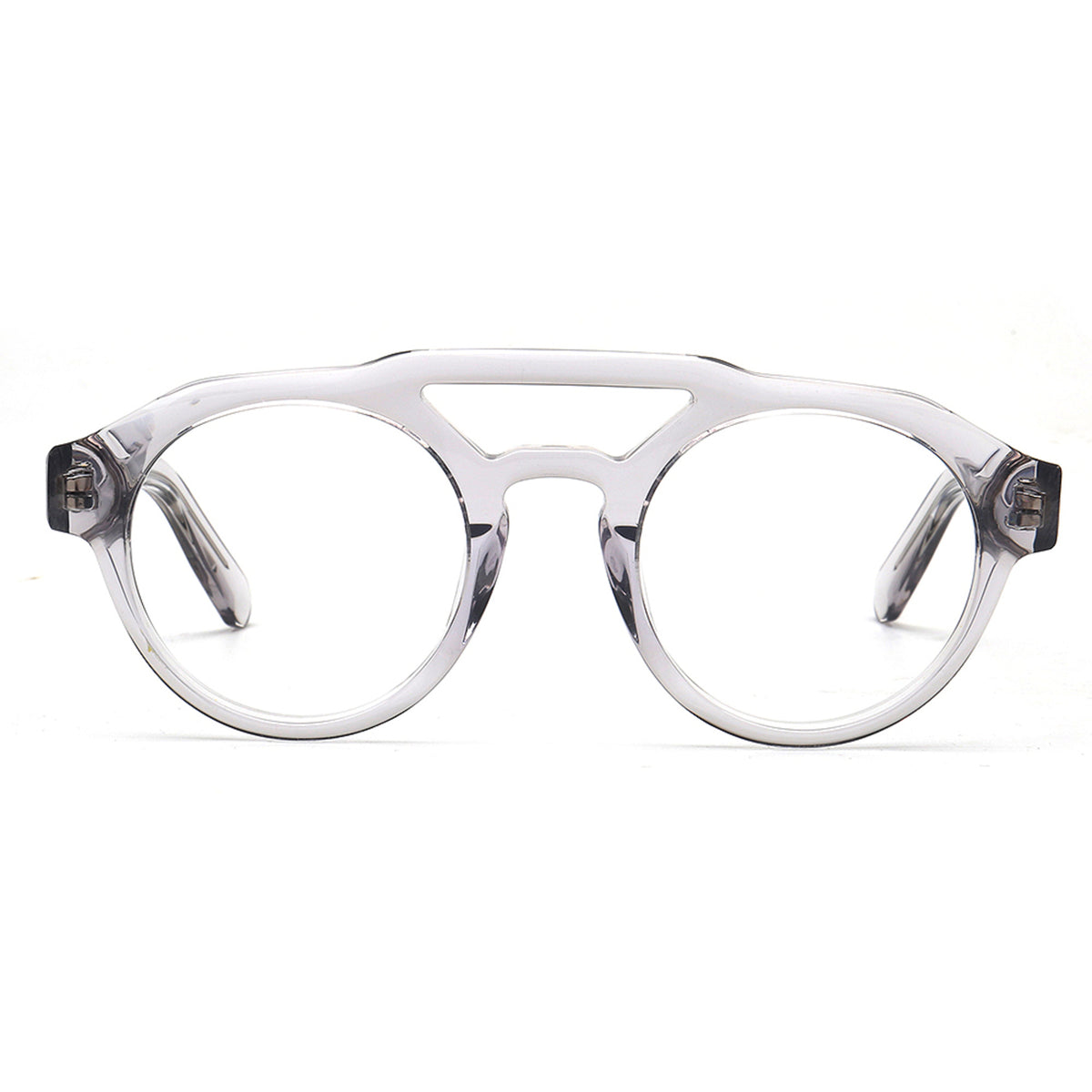 MA92 C3 clear gray acetate eyeglasses front