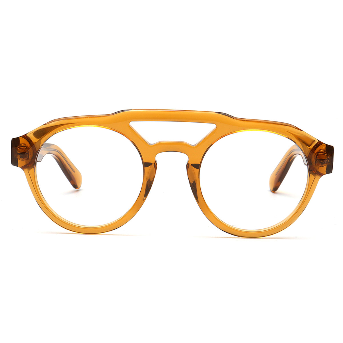MA92 C4 amber acetate eyeglasses front