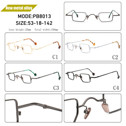 vintage irregular metal glasses frames