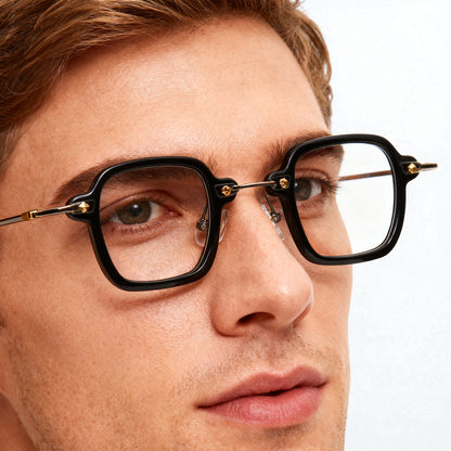 Marble | Modern Square Eyeglasses |  Retro Small Optical Glasses Frames