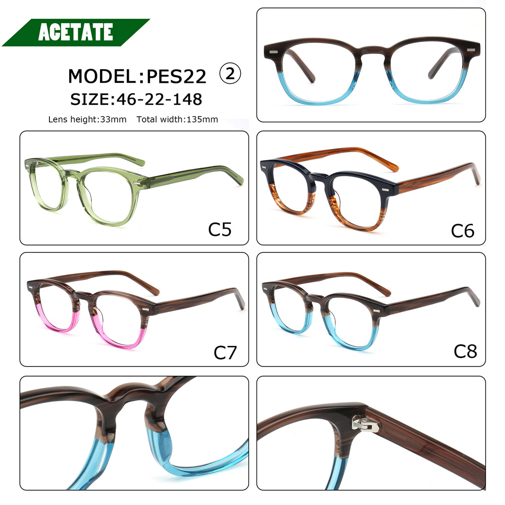 Drew | Gafas cuadradas vintage para hombre | Monturas de gafas retro color tortuga para mujer online