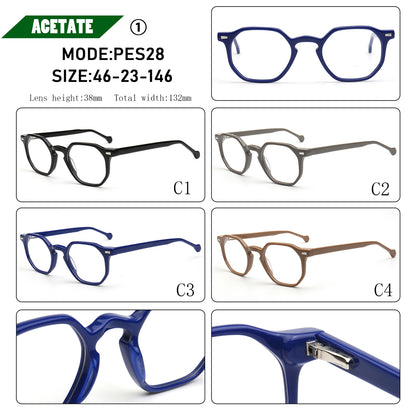 trendy acetate geometric glasses frames fashionable