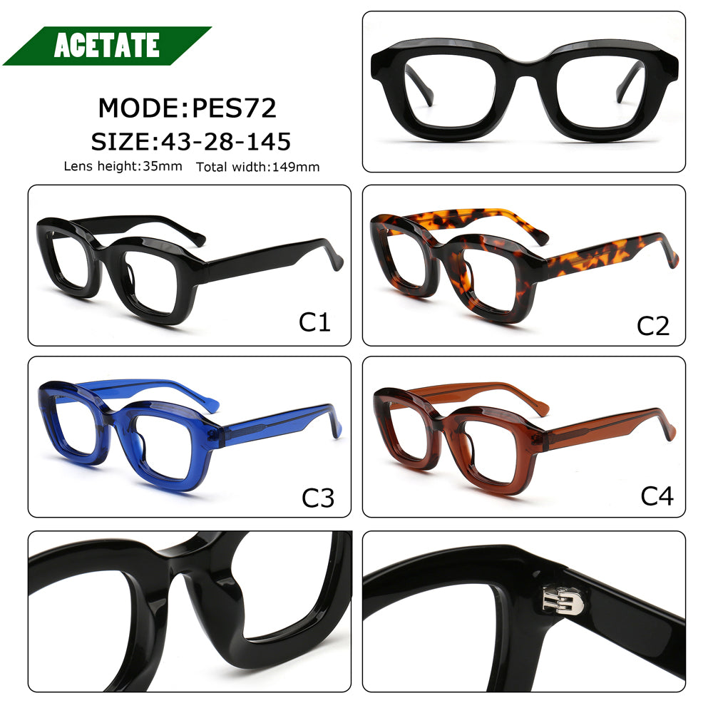 80s vintage glasses frames with different frame designs and colors on a white background.