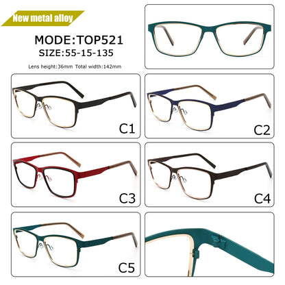 Garrett | Business Rectangle Metal Eyewear Frames