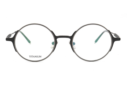 Leon | Retro Round Titanium Glasses Frames