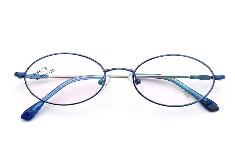 Adeline | Vintage Oval Reading Glasses Anti Blue