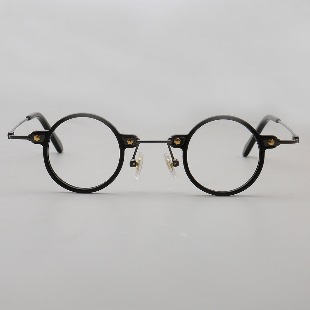 Jet Retro Small Round Men Eyeglasses Trendy Hipster Women