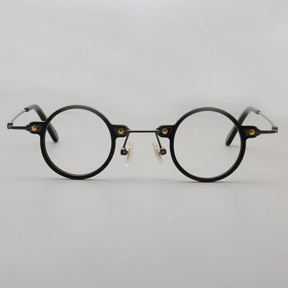 Jet | Retro Small Round Men Eyeglasses | Trendy Hipster Women Vintage Optical Glasses Frames