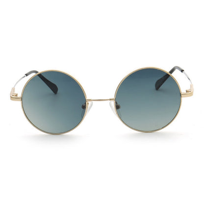 round gold sunglasses polarized 