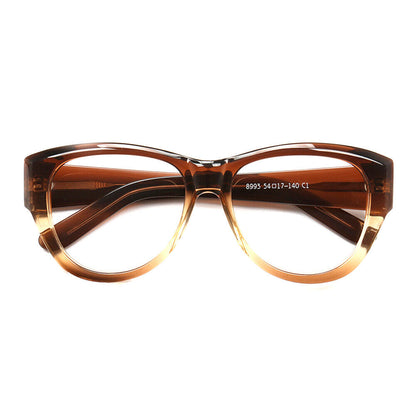 Teri | Round Gradient Glasses For Women | Colorful Full Rim Acetate Glasses