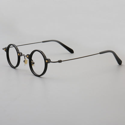 Jet | Retro Small Round Men Eyeglasses | Trendy Hipster Women Vintage Optical Glasses Frames