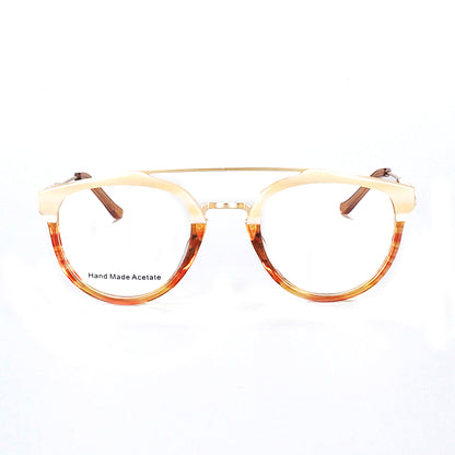 Caramel Double Bridge Glasses Frames