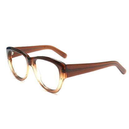 Teri | Round Gradient Glasses For Women | Colorful Full Rim Acetate Glasses