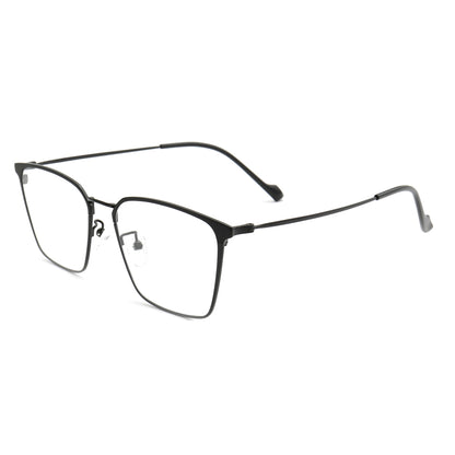 West | Modern Metal Full Rim Unisex Glasses | Thin Metal Frame w/ Business Design