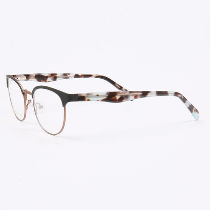 Georgia｜Stylish Women Stainless Steel Round Glasses Frames