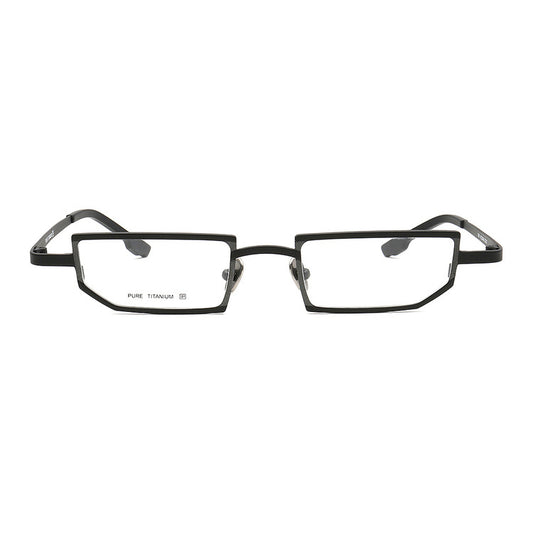 geometric titanium glasses frames black