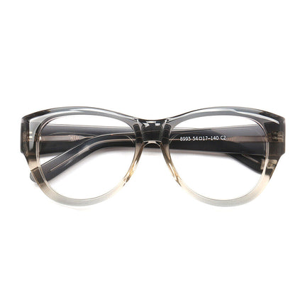 Teri | Round Gradient Glasses For Women | Colorful Full Rim Acetate Glasses