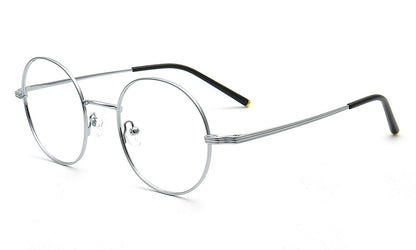 mens silver glasses frames round retro