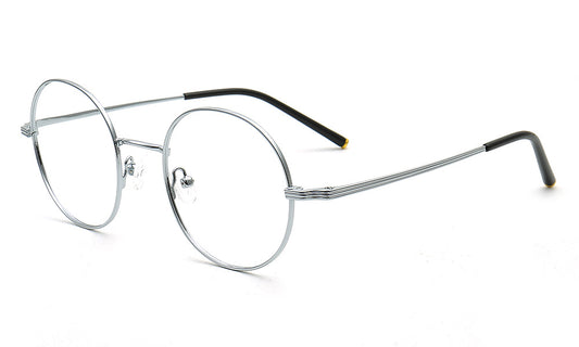 mens silver glasses frames round retro