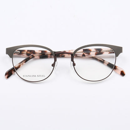 Georgia｜Stylish Women Stainless Steel Round Glasses Frames