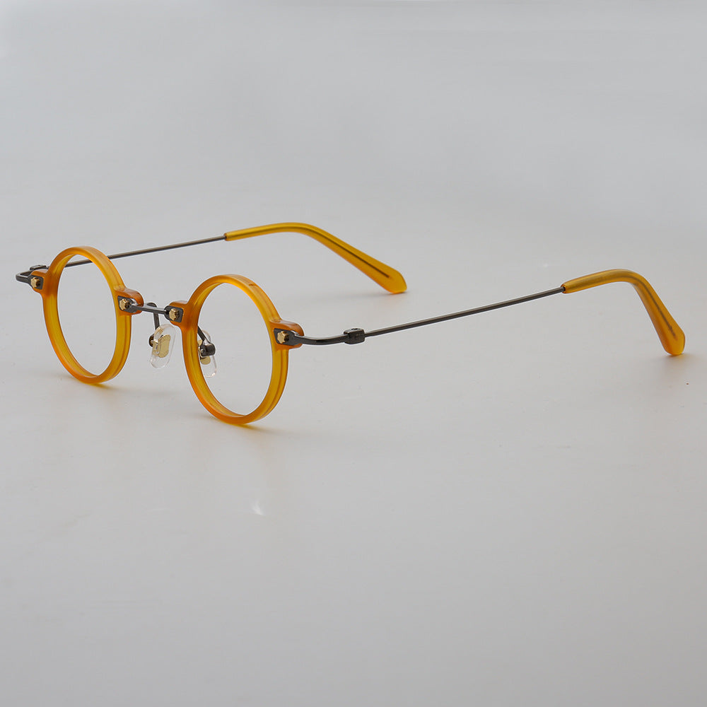Jet | Retro Small Round Men Eyeglasses | Trendy Hipster Women Vintage Optical Glasses Frames