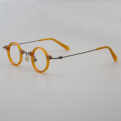 Jet | Retro Small Round Men Eyeglasses | Trendy Hipster Women Vintage Optical Glasses Frames