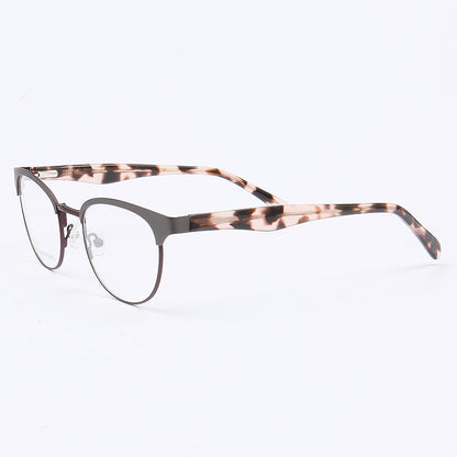 Georgia｜Stylish Women Stainless Steel Round Glasses Frames