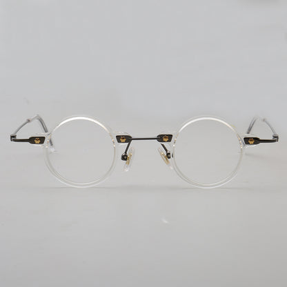 Jet | Retro Small Round Men Eyeglasses | Trendy Hipster Women Vintage Optical Glasses Frames