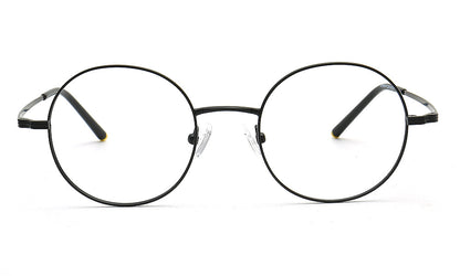 black fashionable glasses frames round