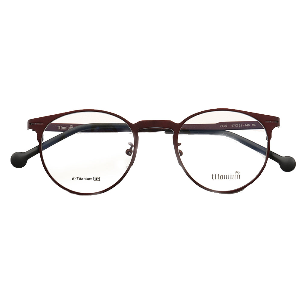 Coffee titanium glasses frames