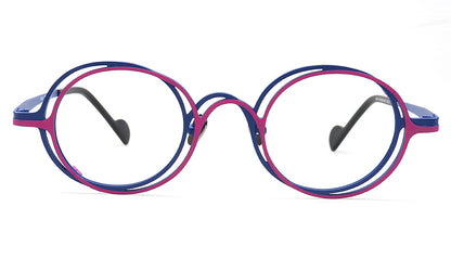 double rim funky round eyeglasses frames