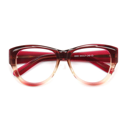 Teri | Round Gradient Glasses For Women | Colorful Full Rim Acetate Glasses
