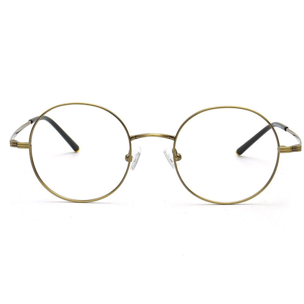vintage bronze eyeglasses frames round 