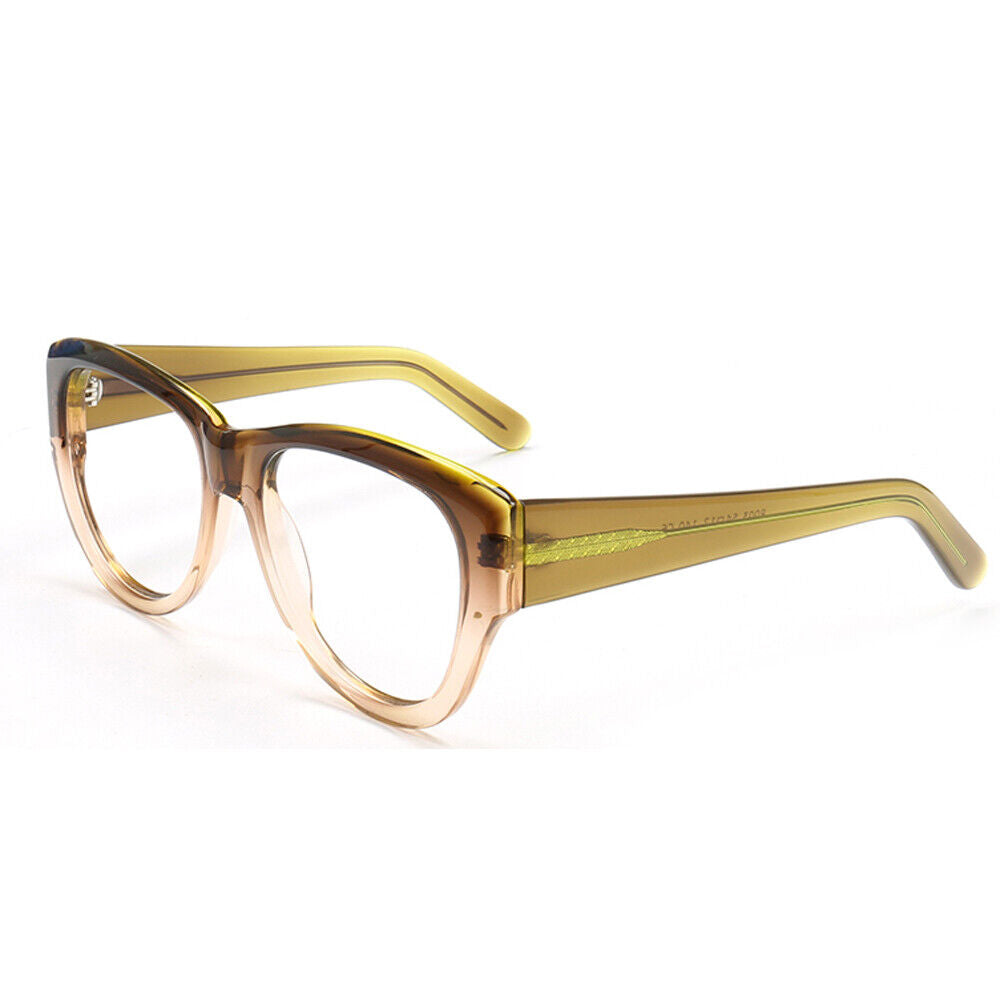 Teri | Round Gradient Glasses For Women | Colorful Full Rim Acetate Glasses
