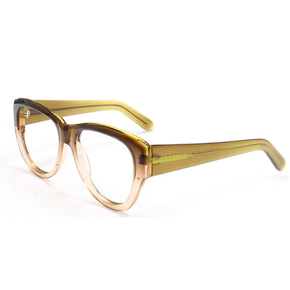 Teri | Round Gradient Glasses For Women | Colorful Full Rim Acetate Glasses