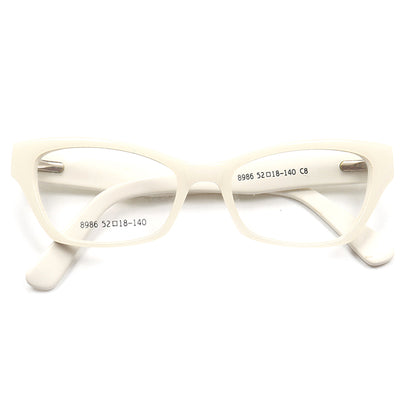 womens cat eye white eyewear frames