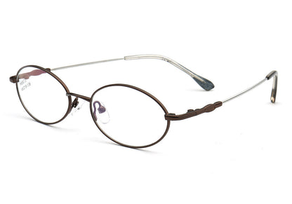 Adeline | Vintage Oval Reading Glasses Anti Blue