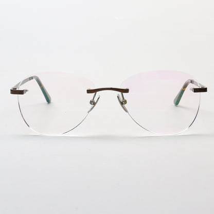 Harvey | Classic Titanium Aviator Rimless Eyewear Frames