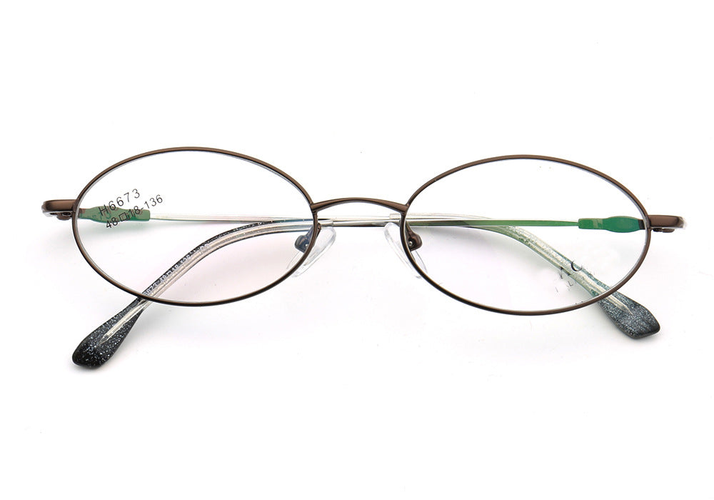 Adeline | Vintage Oval Reading Glasses Anti Blue