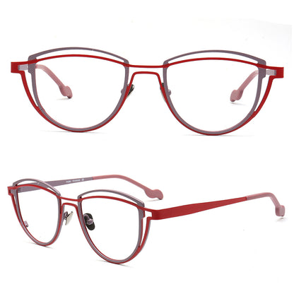 Judy | Stylish Geometric Titanium Glasses Frames