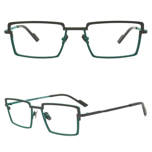 green mens businesses eyeglasses frames
